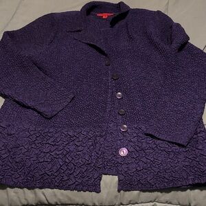 Joni B Button Front Cardigan, Size 1X